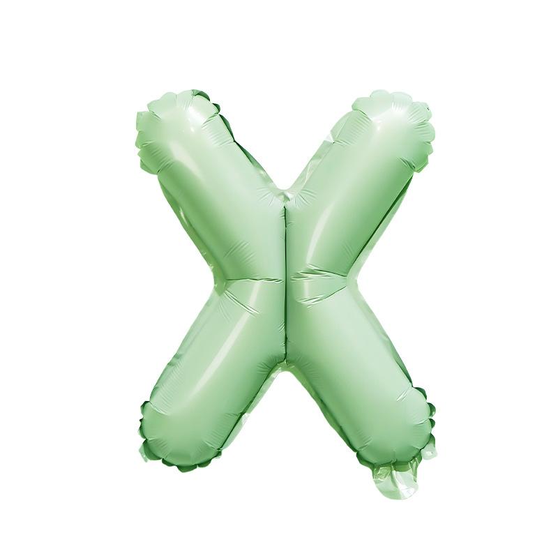 【16 INCH】Pastel Green ABC Balloons