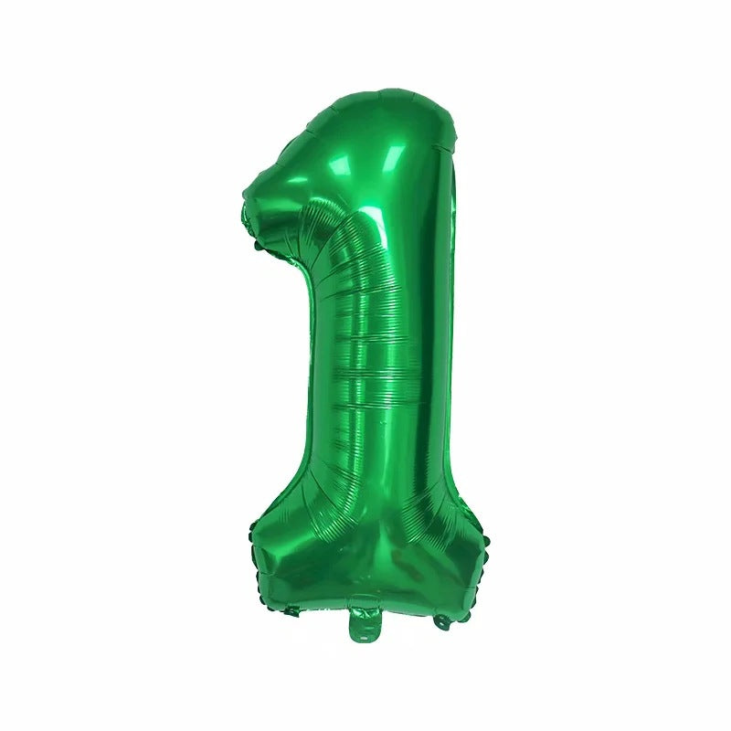 【16 INCH】Green ABC Balloons