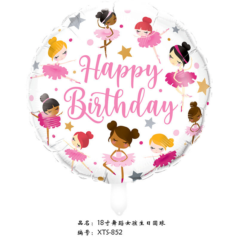 Barbie Balloons Theme Foiled Balloons