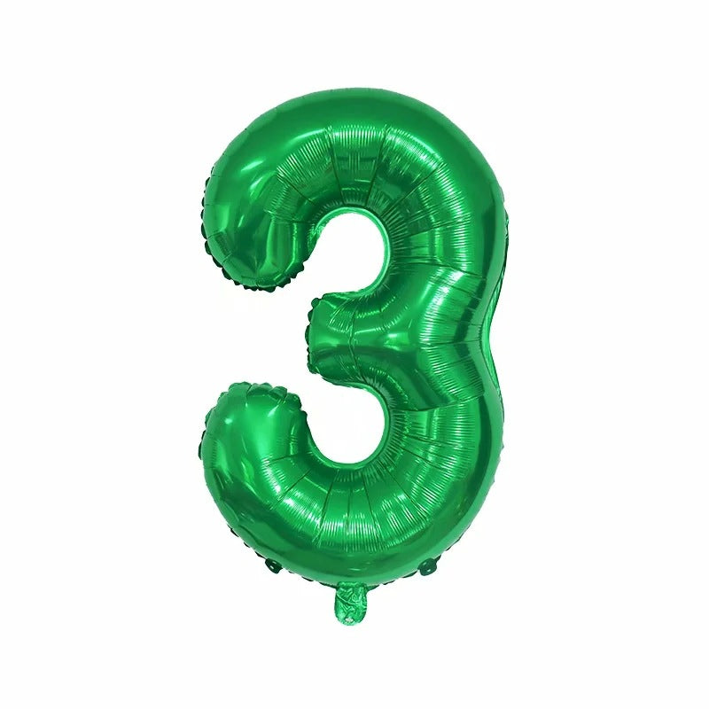 【16 INCH】Green ABC Balloons