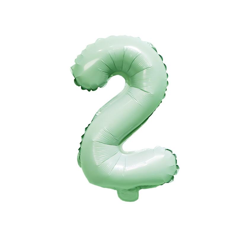 【16 INCH】Pastel Green ABC Balloons