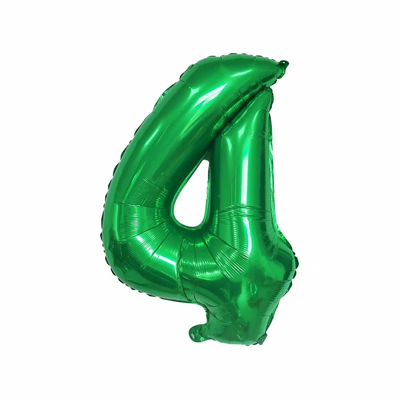 【16 INCH】Green ABC Balloons