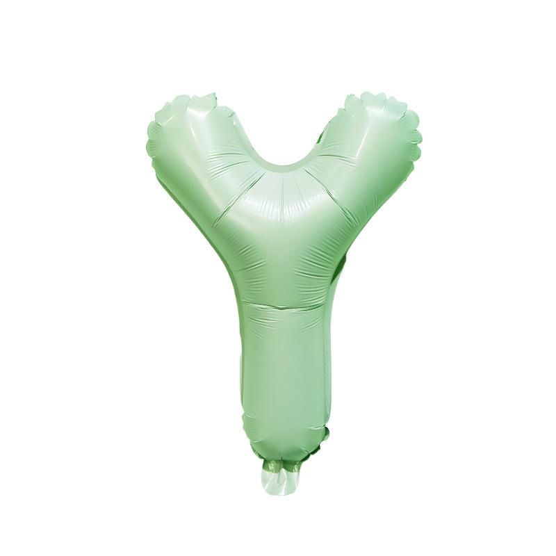 【16 INCH】Pastel Green ABC Balloons