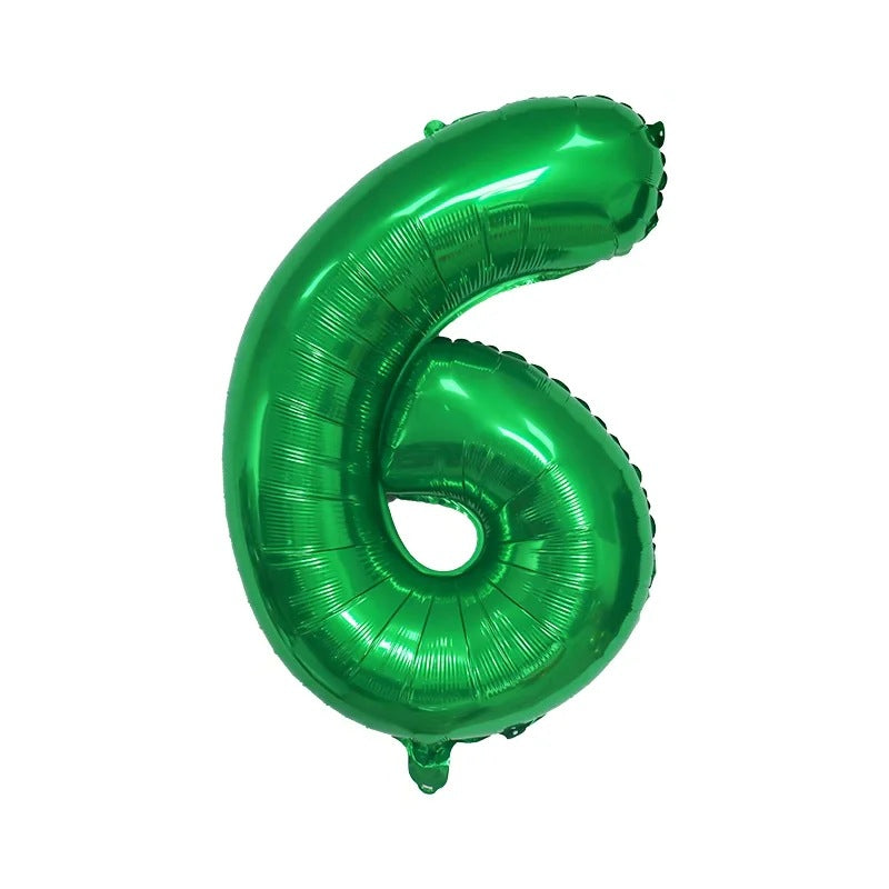 【16 INCH】Green ABC Balloons