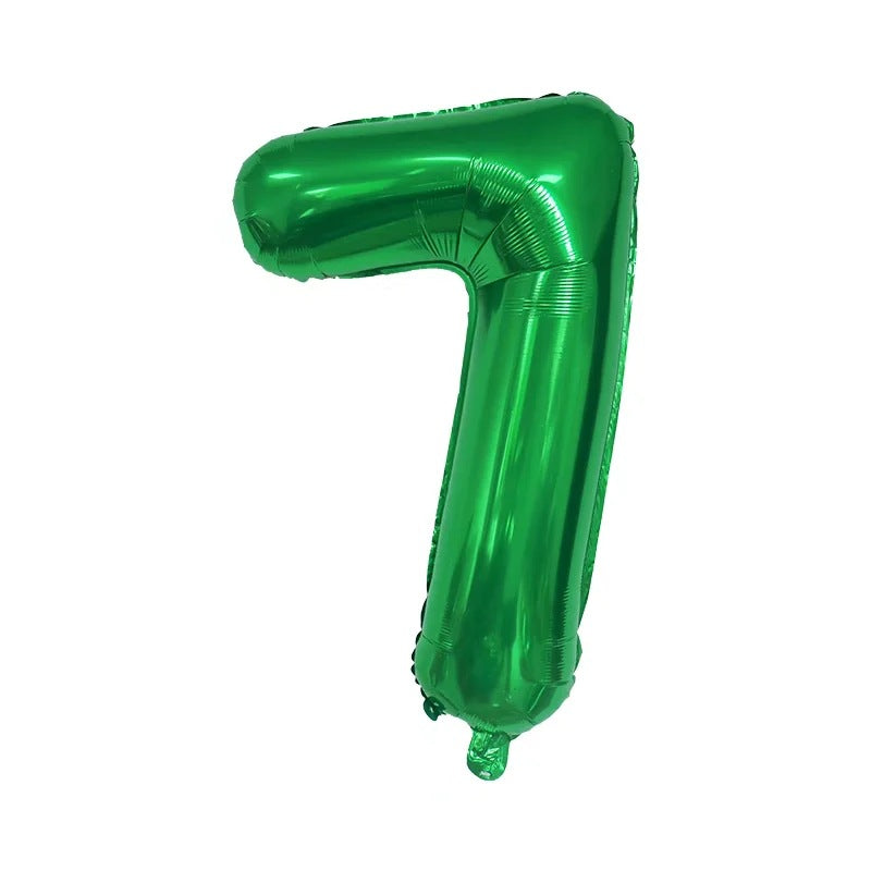 【16 INCH】Green ABC Balloons