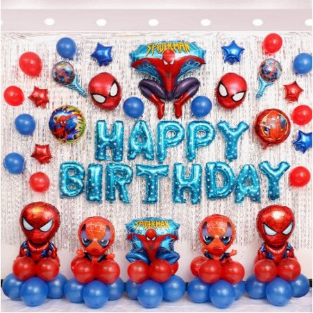 Spiderman Theme Balloons