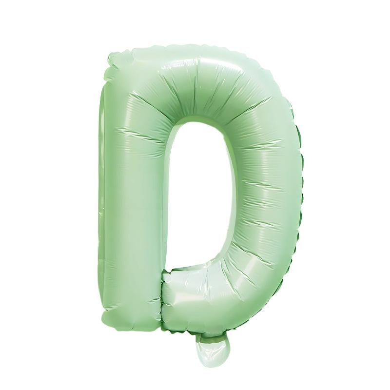 【16 INCH】Pastel Green ABC Balloons