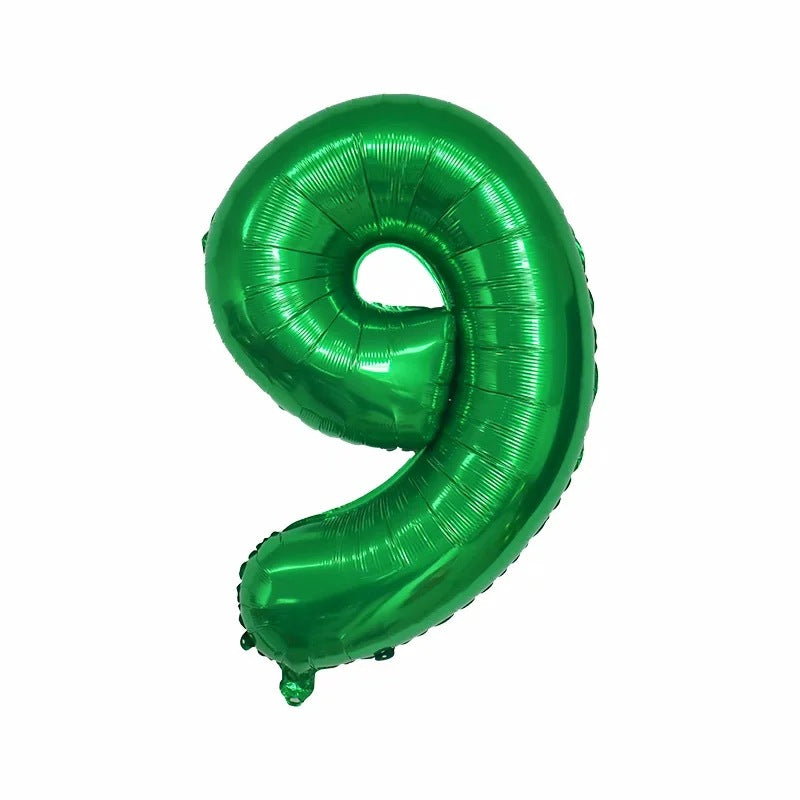【16 INCH】Green ABC Balloons