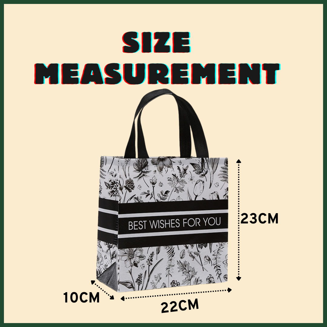 Non Woven Bag Best Wishes Square