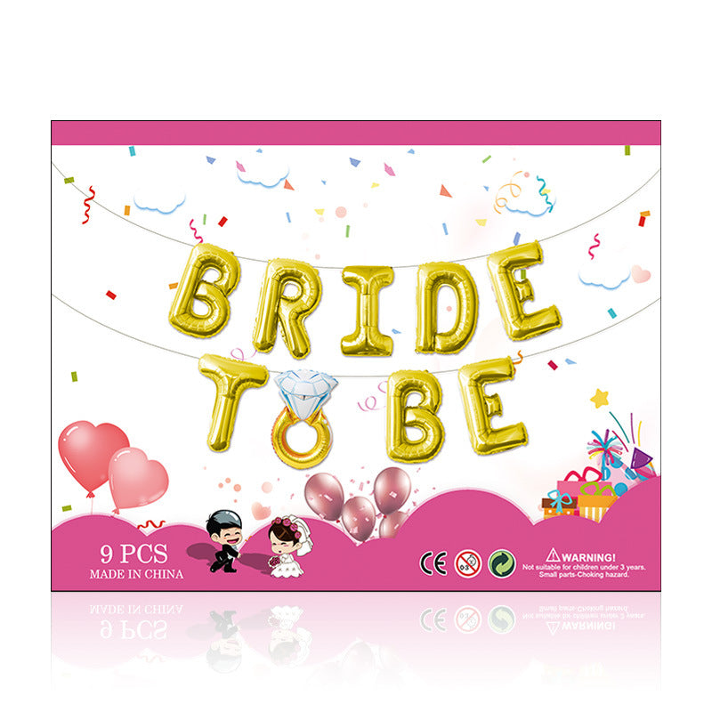 16 inch Bride To Be Balloons Banner
