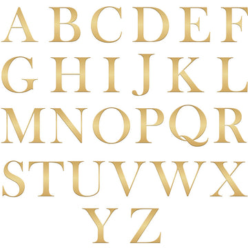 Gold Letter Only A-Z