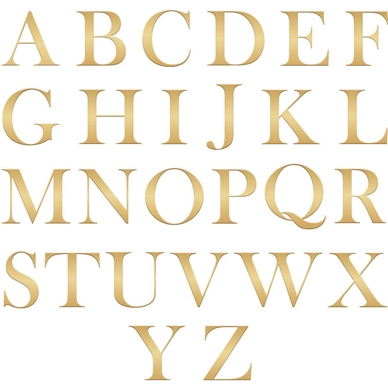 Gold Letter Only A-Z