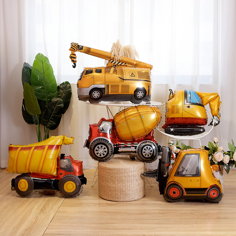 Construction Crane Forklift Digger Balloons