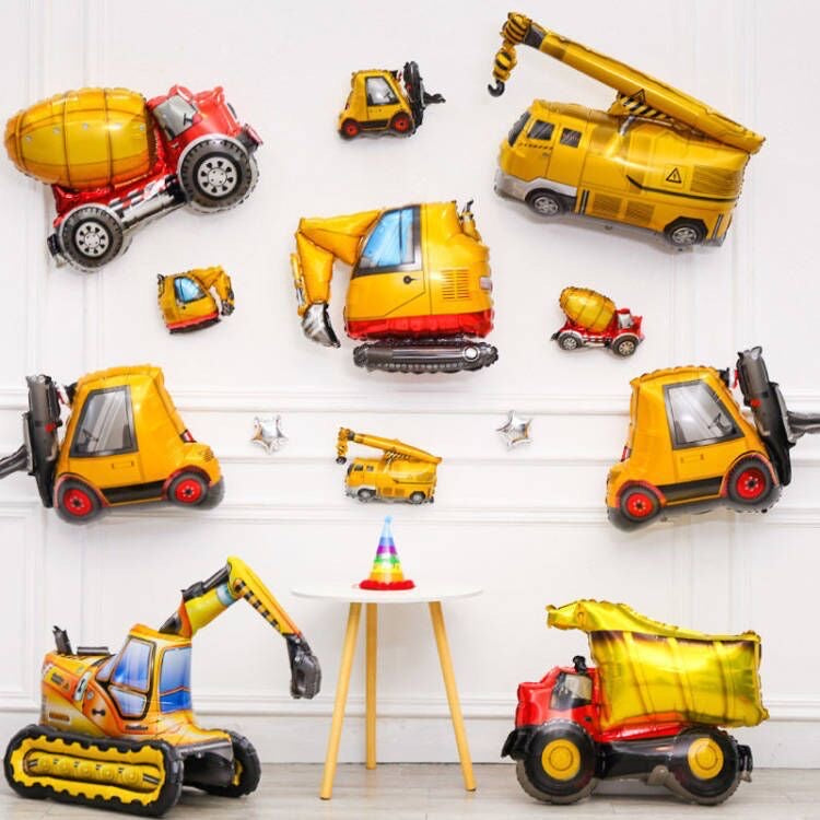 Construction Crane Forklift Digger Balloons