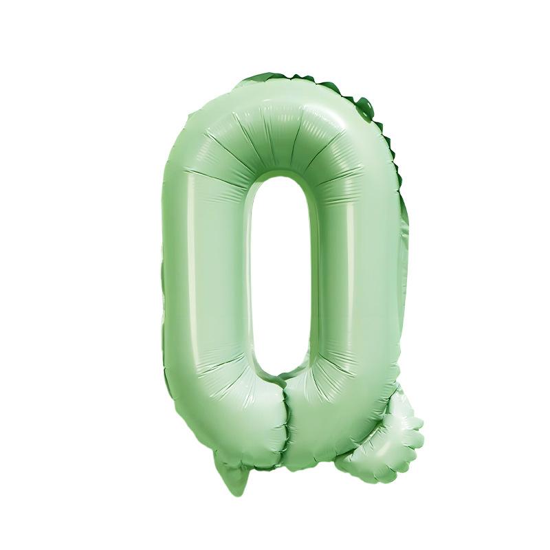 【16 INCH】Pastel Green ABC Balloons