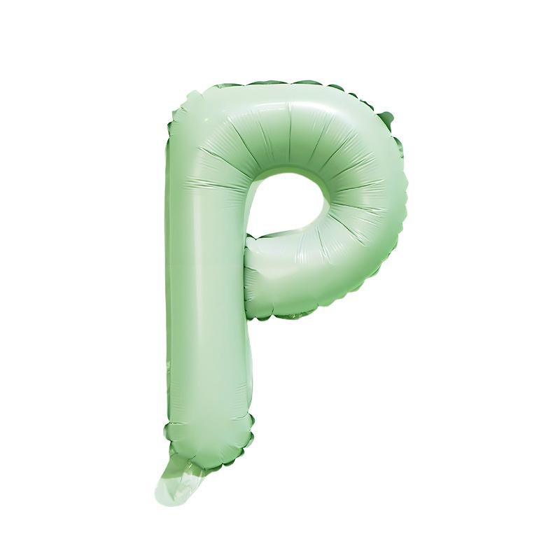 【16 INCH】Pastel Green ABC Balloons