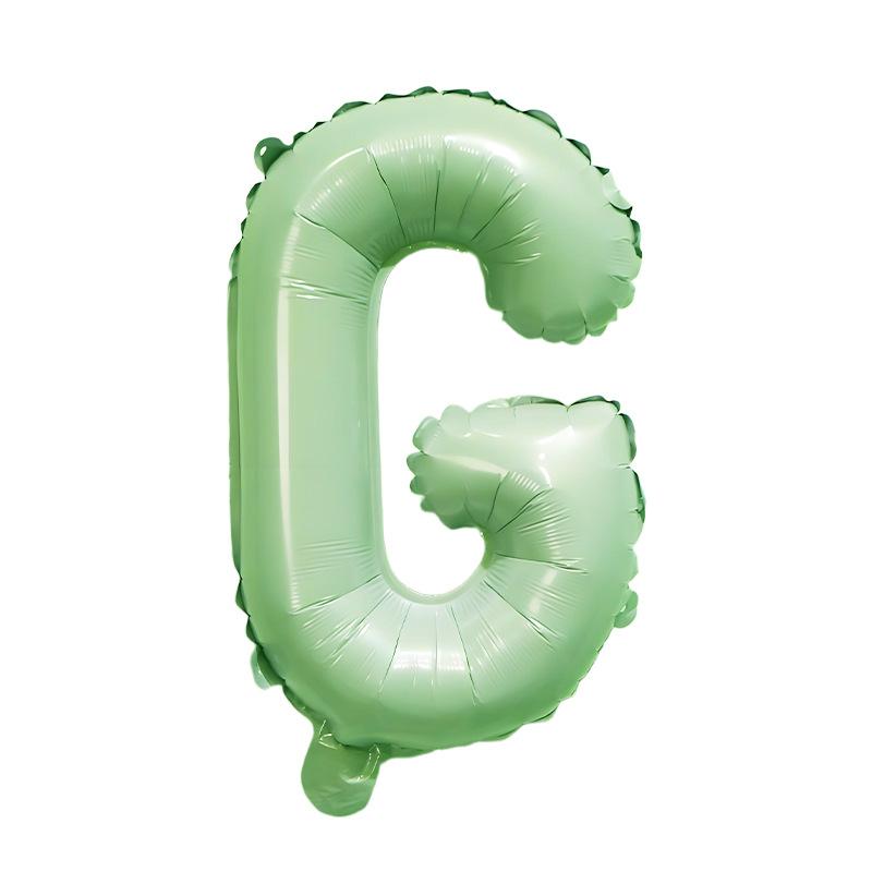 【16 INCH】Pastel Green ABC Balloons