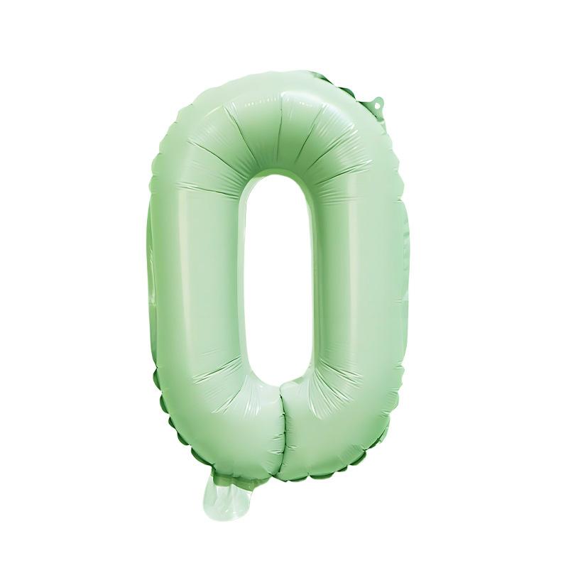 【16 INCH】Pastel Green ABC Balloons