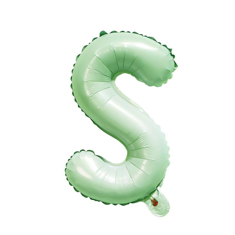 【16 INCH】Pastel Green ABC Balloons