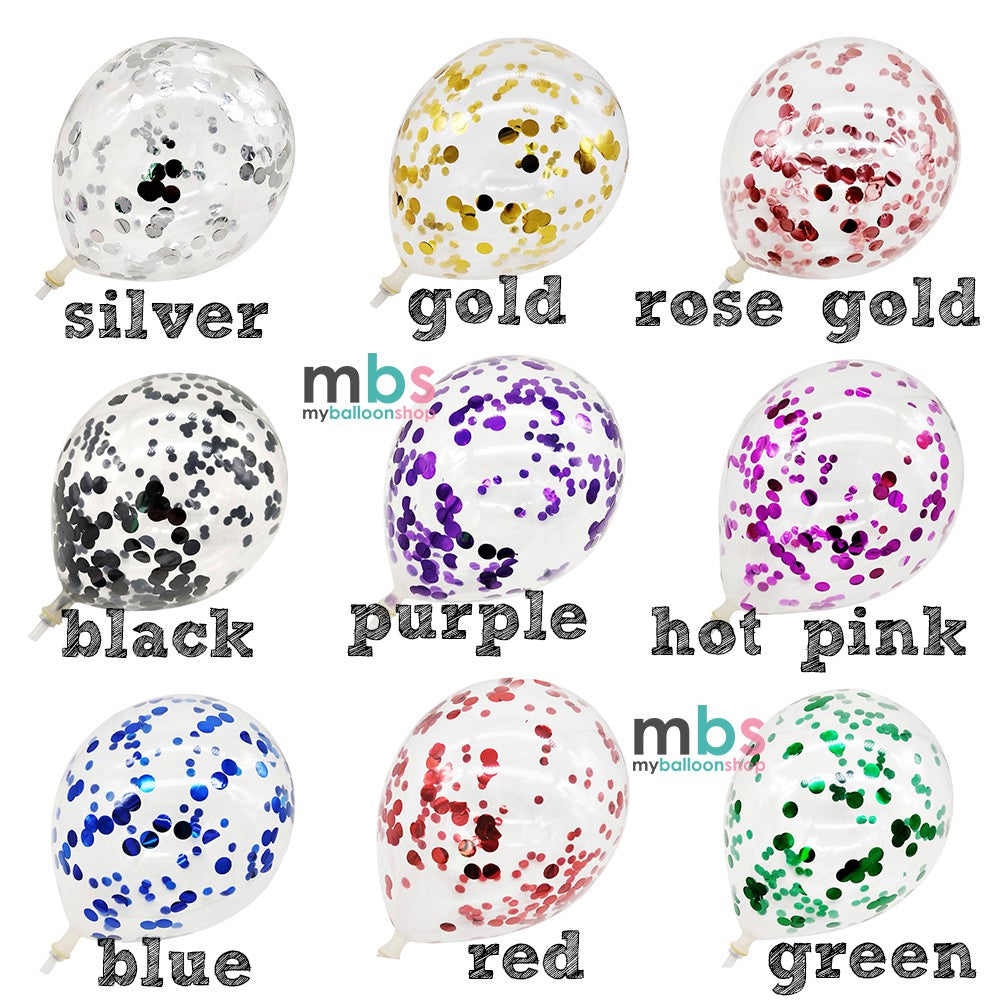 12 inch Confetti Balloons
