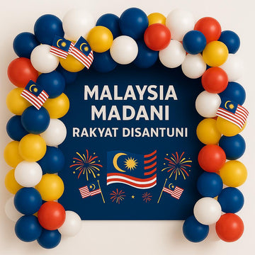 Merdeka Theme Balloon Decoration
