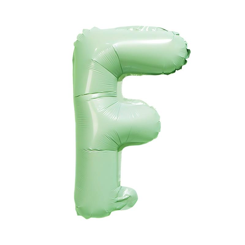 【16 INCH】Pastel Green ABC Balloons