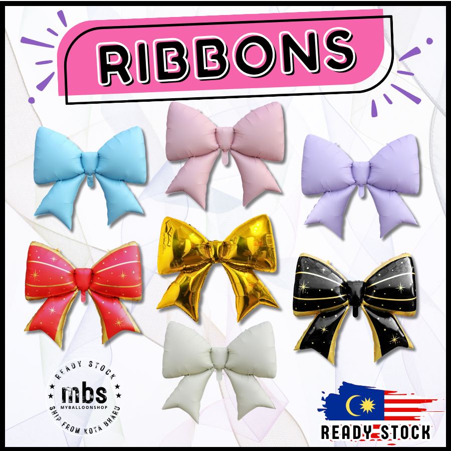 Ribbons Bowtie Coquette Balloons