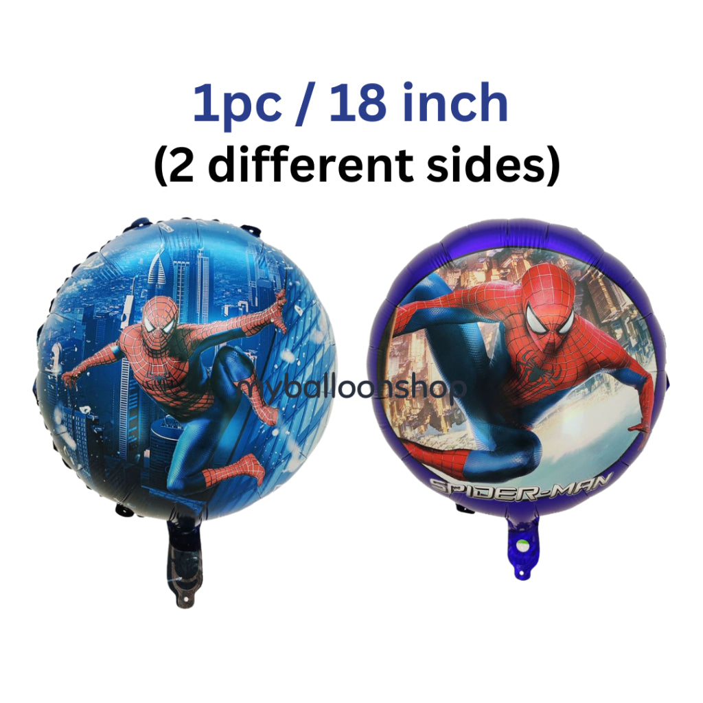 Spiderman Theme Balloons