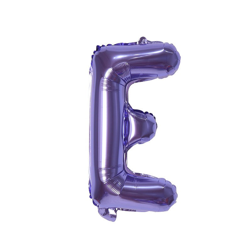 【16 INCH】Purple ABC Balloons