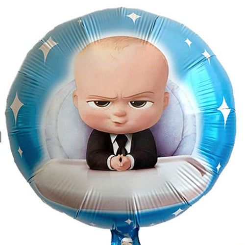 Baby Boss Printed Cartoon Foiled Balloons