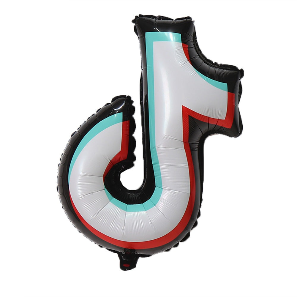 TikTok Balloons Foil Logo Party Supply