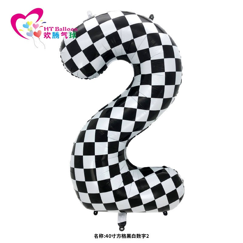 【40 INCH】Race Number Balloons