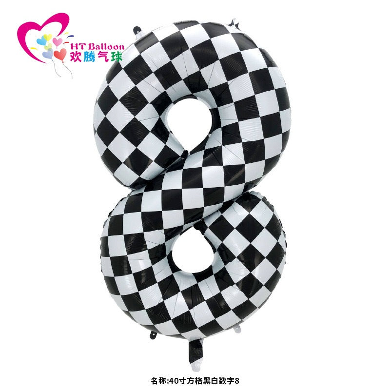 【40 INCH】Race Number Balloons