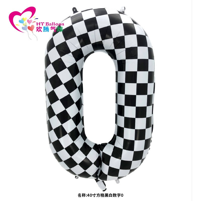 【40 INCH】Race Number Balloons