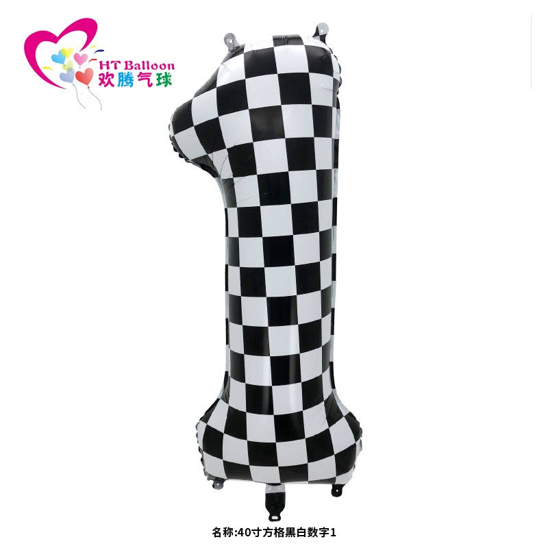 【40 INCH】Race Number Balloons