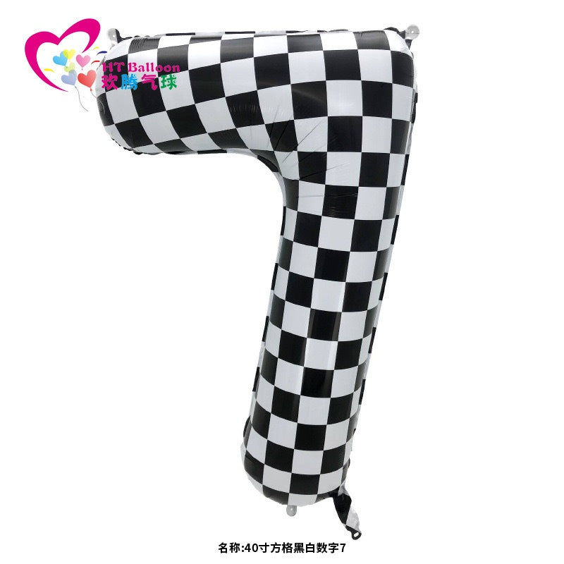 【40 INCH】Race Number Balloons
