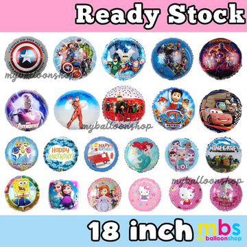 18 inch Cartoon Foil Balloon