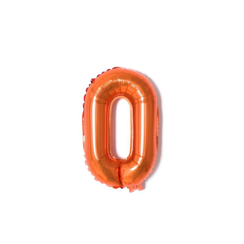 【16 INCH】Orange ABC Balloons
