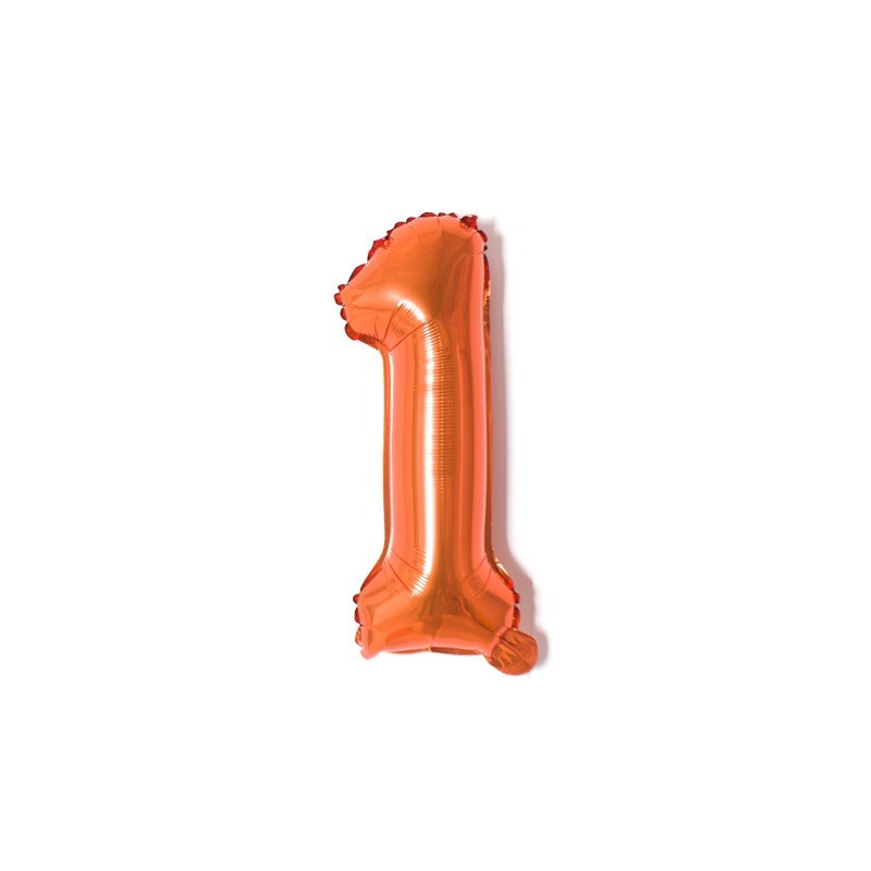 【16 INCH】Orange ABC Balloons