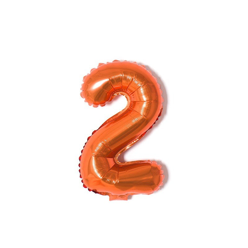 【16 INCH】Orange ABC Balloons