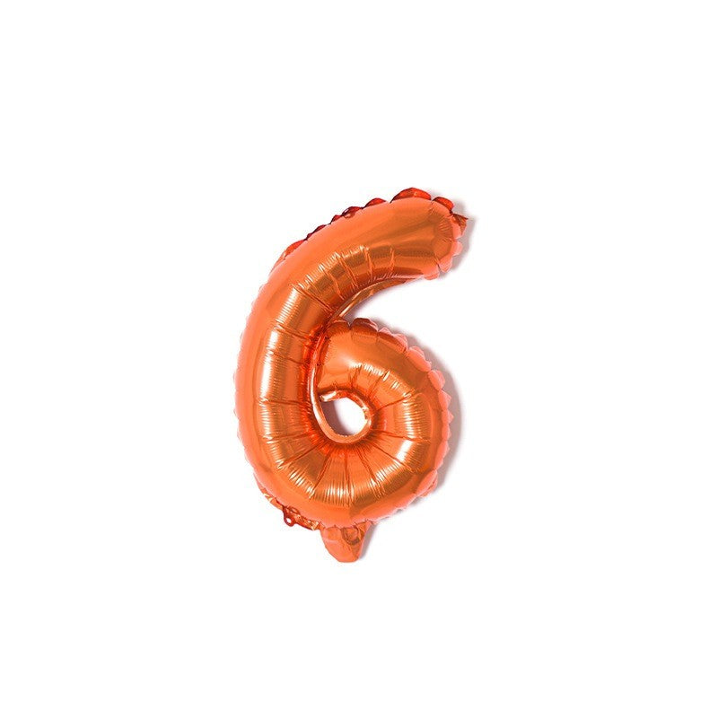 【16 INCH】Orange ABC Balloons