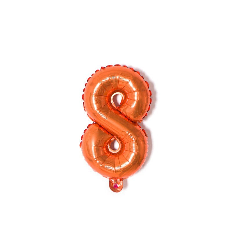 【16 INCH】Orange ABC Balloons
