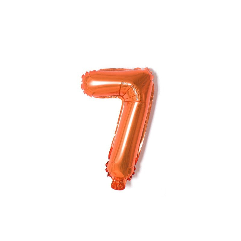 【16 INCH】Orange ABC Balloons