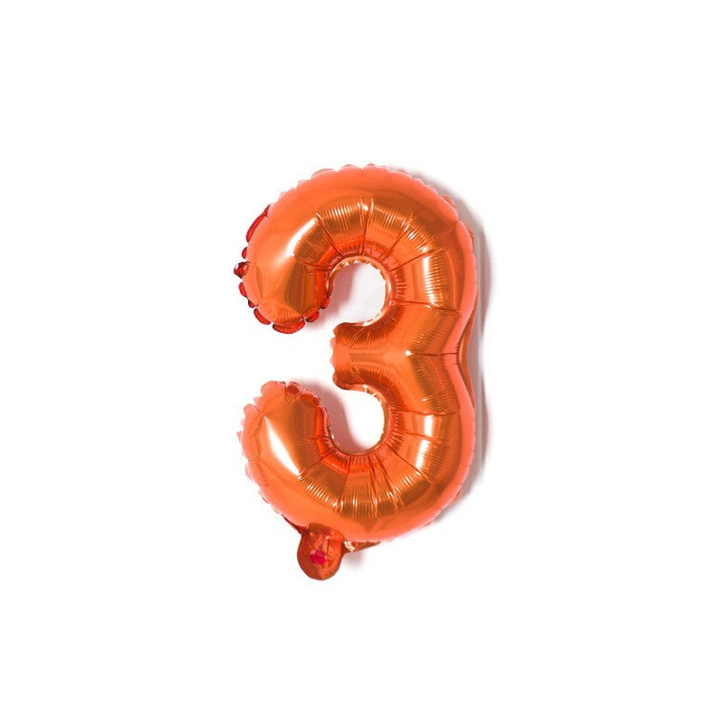 【16 INCH】Orange ABC Balloons