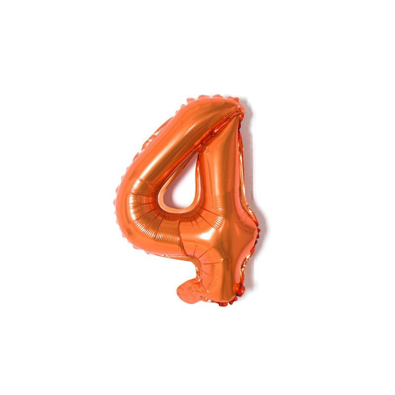 【16 INCH】Orange ABC Balloons