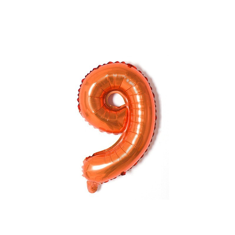 【16 INCH】Orange ABC Balloons