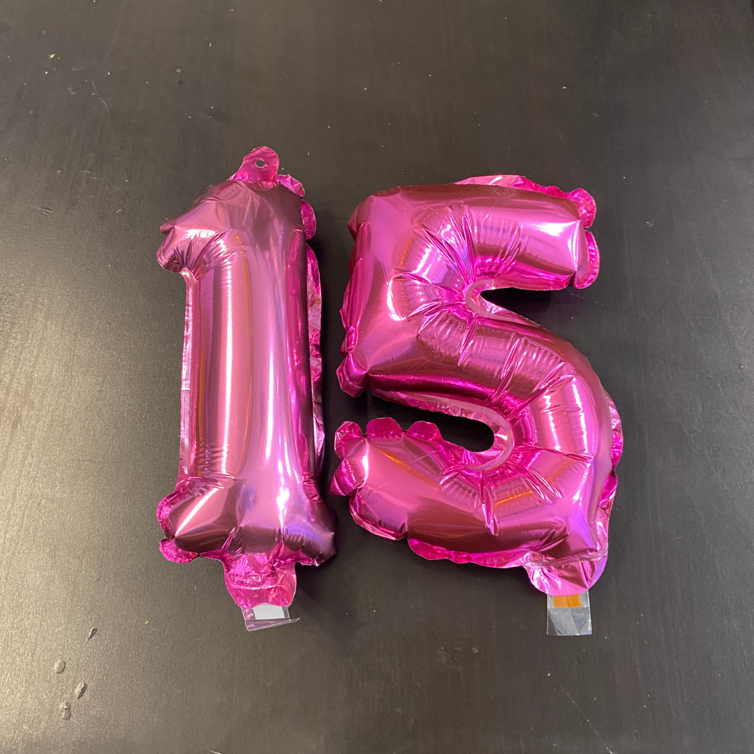 ABC - 7 inch Pink Balloons Letters