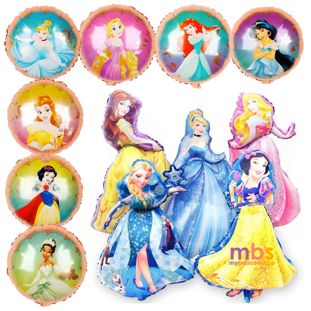Princess Collection Foil Balloons