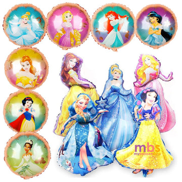 Princess Collection Foil Balloons