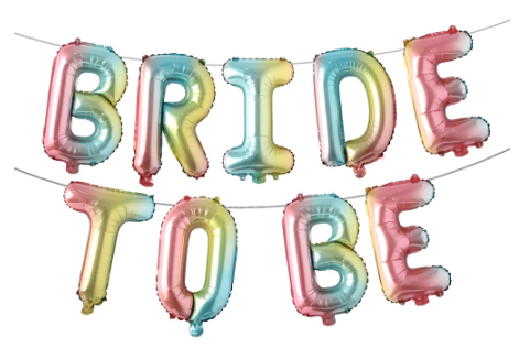 16 inch Bride To Be Balloons Banner